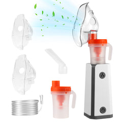 🎉UKKITEK Portable Nebulizer for Adults and Kids Compressor Nebulizer Machine with 1 Set of Kits for Home Travel Mesh Nebulizer for Use Effectively
