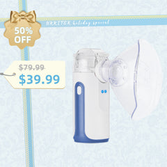 🎉UKKITEK Portable Nebulizer Rechargeable USB-C, Nebulizer for Adults and Kids, Hand-HELD Spray Nebulizer Machine , Easy to Use & Clean, Efficient Atomization for Home and Travel Use