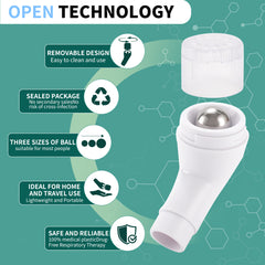 🎉UKKITEK Breathing Exercise Device for Lungs, Lung Expansion and Mucus Clearance Device, Portable Expiratory Breathing Exerciser with 15/17/20MM Stainless Steel Balls