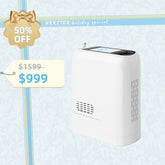 🎉UKKITEK Portable Oxygen Concentrator with Bag 1-7L Adjustable Portable Oxygen Machine 93% with Accessoires Oxygen Concentrator Machine for Travel/Home