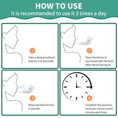 🎉UKKITEK Breathing Exercise Device for Lungs, Lung Expansion and Mucus Clearance Device, Portable Expiratory Breathing Exerciser with 15/17/20MM Stainless Steel Balls