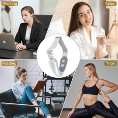 🎉UKKITEK Double Chin Machine, Facial Massager for Women 6 Modes and 12 Intensity Levels Electric Double Chin Device, Smart Double Chin Face Lift Device with Magnetic Massage