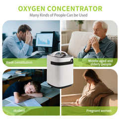 🎉UKKITEK Portable Oxygen Generator, 1-9L Adjustable, Low Noise