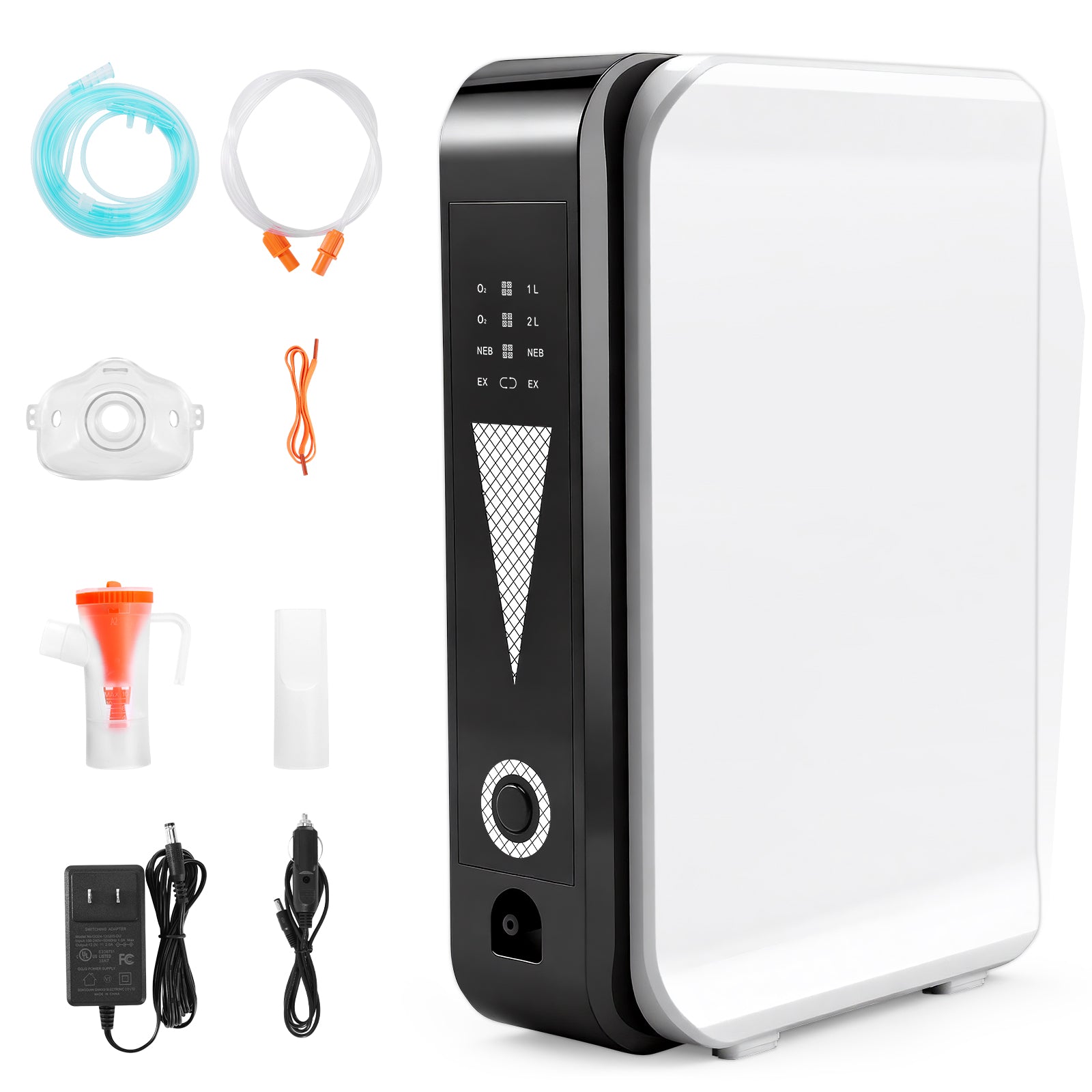 🎉UKKITEK Portable Oxygen Generator for Home/Trave,Adjustable 1-2 Liter Oxygen Concentrator Machine