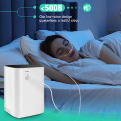 🎉UKKITEK Oxygen Concentrator Machine for Home/Trave,Adjustable 1-7 Liter Portable Oxygen Generator