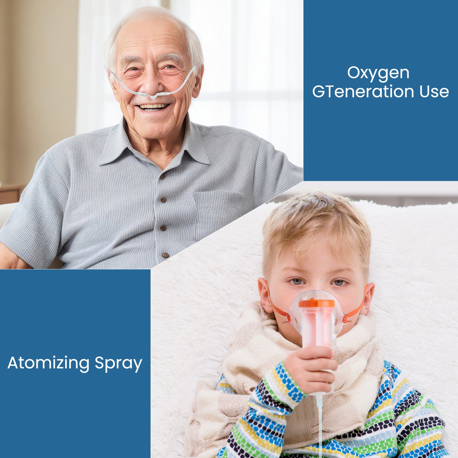 🎉UKKITEK Oxygen Concentrator Machine for Home/Trave,Adjustable 1-9 Liter Portable Oxygen Generator